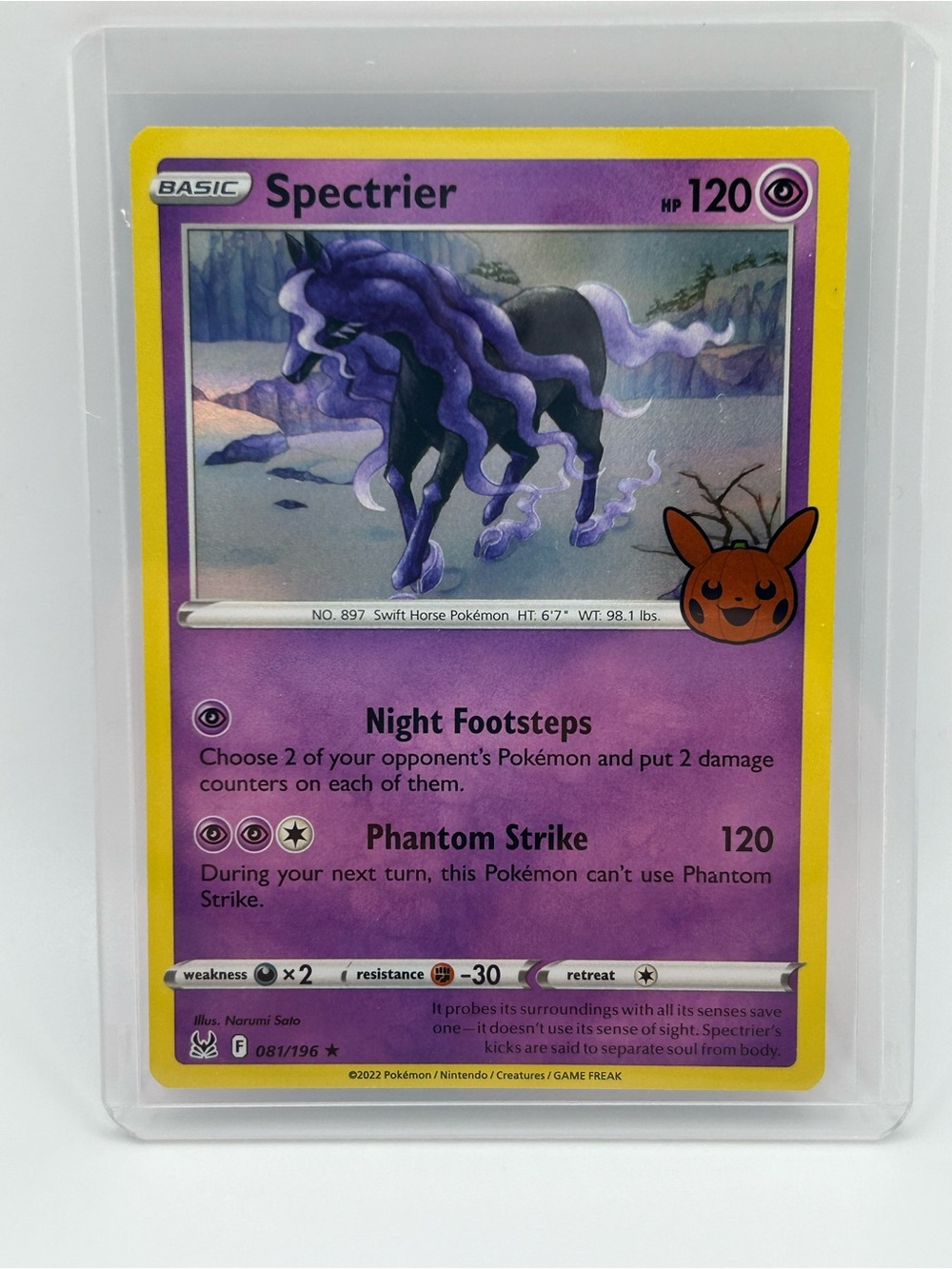 Spectrier Pokémon Card - Trick or Trade 🎃081/196 - Picture 1 of 2